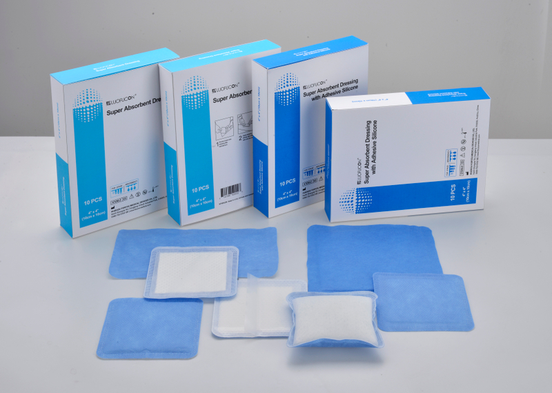 Heavily Exuding Wounds FDA Approved Customized Super Absorbent Dressing